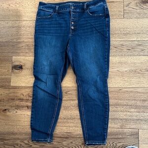 Maurices Dark Blue Skinny Jeans